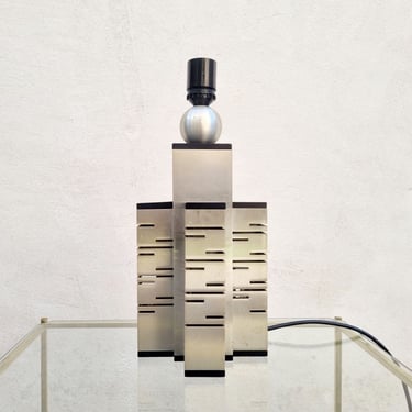 Rare Mid Century Table Lamp / Sciolari Italy / Table Lamps / Chrome Lamp / Vintage Lighting / Desk Lamps / Home Lighting /Italy /1970 /'70s 