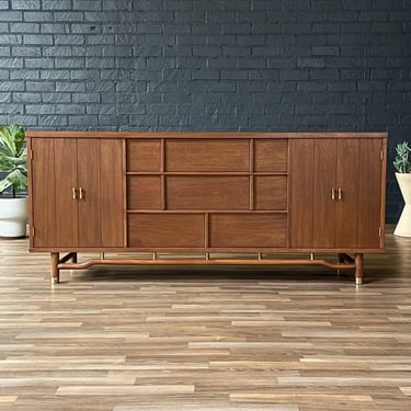 Mid-Century Modern Dresser with Brass Accents, c.1960’s 