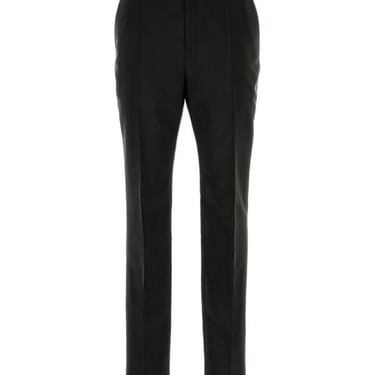 Saint Laurent Men Black Faille Pant