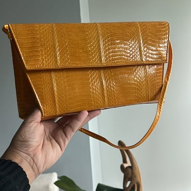 vintage structured leather crossbody purse 
