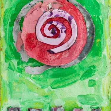 Elfi Schuselka Abstract Mixed Media Collage