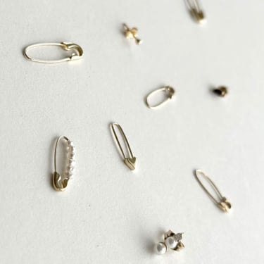 Safety Pin Earrings on Garmentory