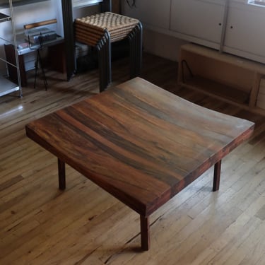 Chunky rosewood coffee table