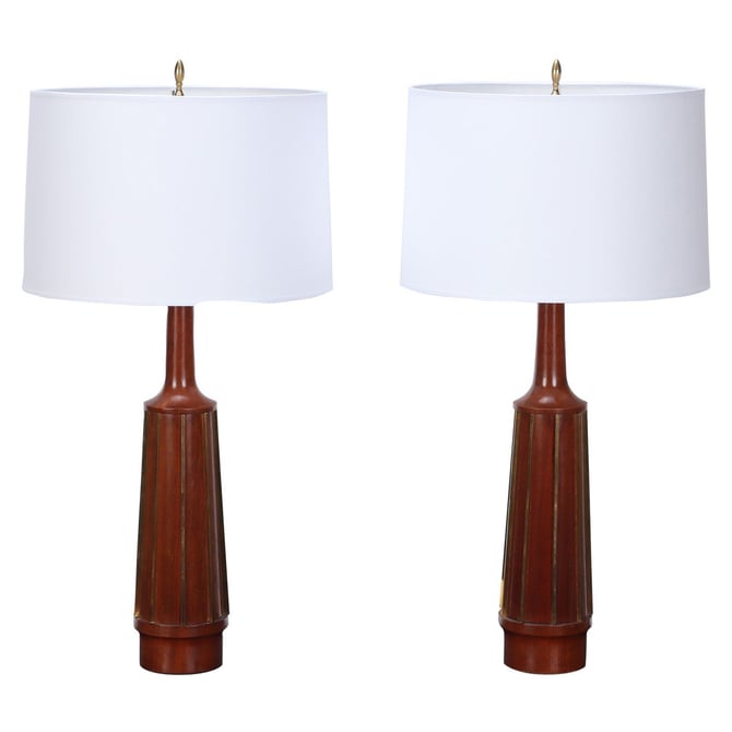 Pair of Mid Century Modern Table Lamps by G. Thurston, circa 1950