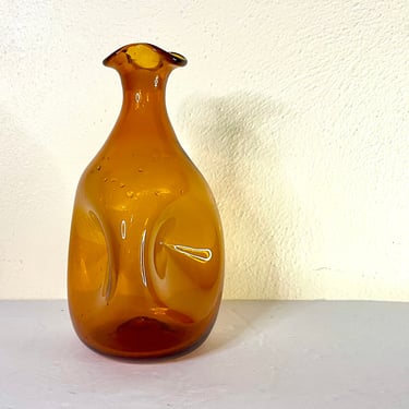 Mid Century Modern Blenko Art Glass Decanter, by Winslow Anderson Model 49 