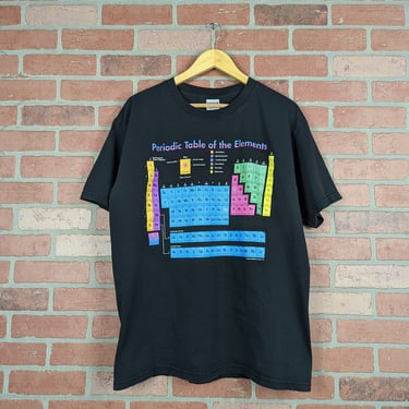 Vintage 1995 Periodic Table of Elements ORIGINAL Science Tee - Extra Large 