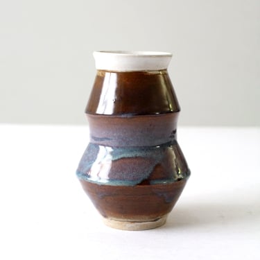 vintage handmade pottery vase 