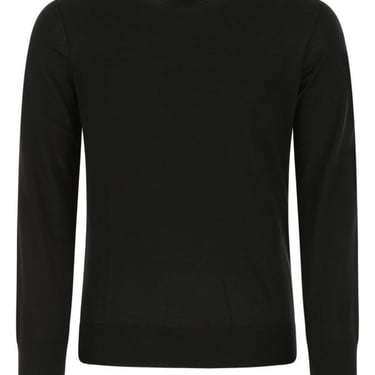 Zegna Man Black Cashmere Blend Sweater