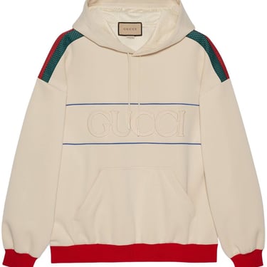 Gucci Men Web Detail Hoodie