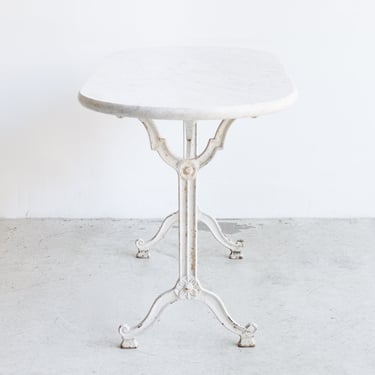 Oval Marble Bistro Table
