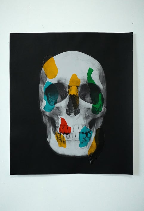 Skull Collage' (Signed)