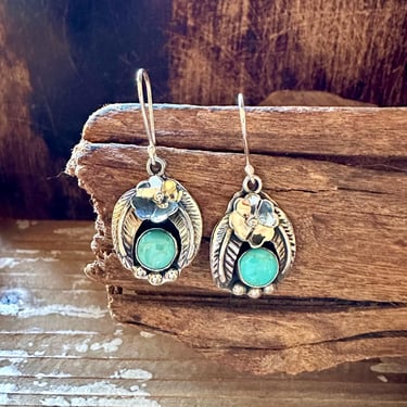 BIRDS NEST Mexican Sterling Silver and Turquoise Earrings | Handcrafted Mexican Jewelry | Made in Taxco, Mexico | Southwestern 