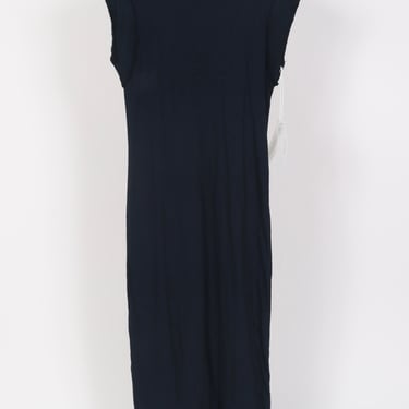 Supima Slub Scooped Hem Midi Dress - New Navy