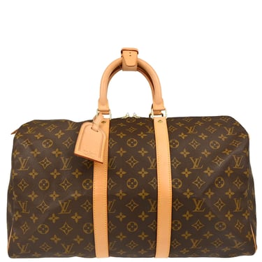 Louis Vuitton 1999 Monogram Keepall 45 Travel Duffle Handbag M41428