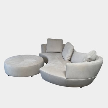 Roche Bobois Digital Sofa and Ottoman