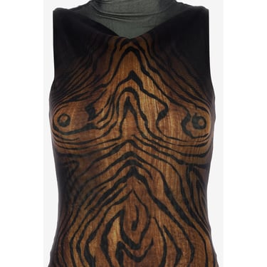 Jean Paul Gaultier Women Printed Tulle The Wood Tank Top