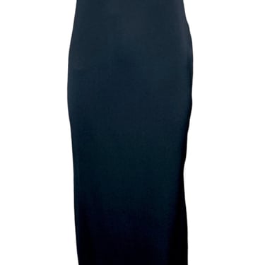 Chloe by Karl Lagerfeld 90s Black Strapless Gown With Huge Bow