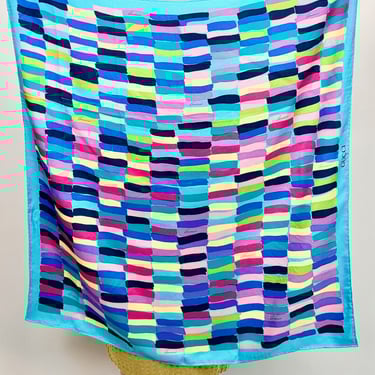 Gucci Rainbow Fish Silk Scarf