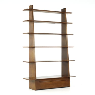 Edward Wormley for Dunbar Mid Century Model 5264 Shelf Bookcase - mcm 