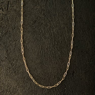 Maslo Drawn Cable Chain Necklace, Gold