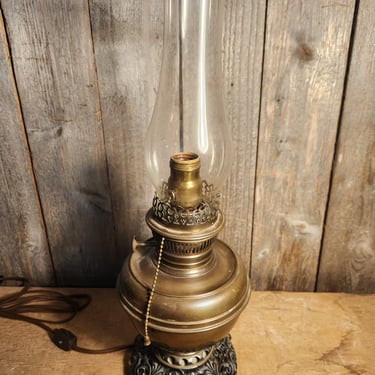 Vintage Converted Oil Lamp 6