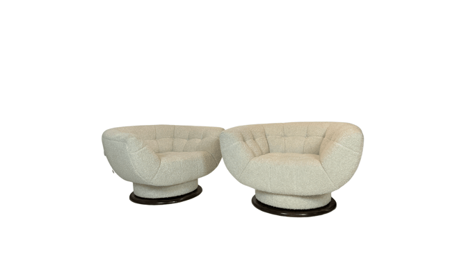 Pair of Adrian Pearsall Swivel Chairs for Craft Associates