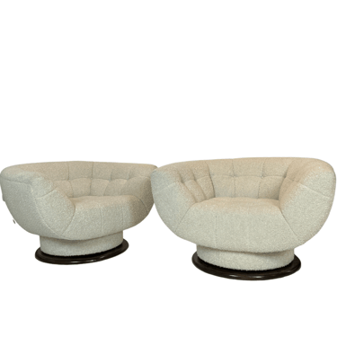 Pair of Adrian Pearsall Swivel Chairs for Craft Associates