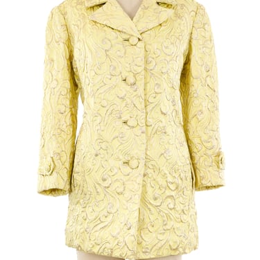 1960's Metallic Lemon Brocade Jacket
