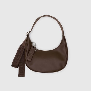 BAGGU Small Recycled Leather Crescent Bag