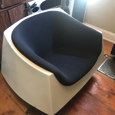 101632610 - White  Black fully upholstered Vecta Chair - VECTA - RELAX - FURNITURE