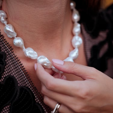 The Pink Reef Baroque Pearl Necklace