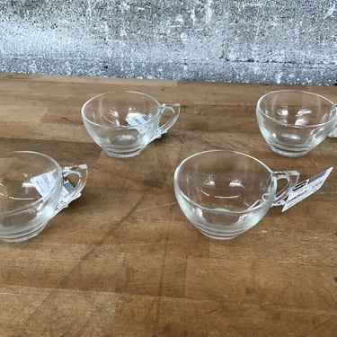 Vintage Glass Teacup Set (4 Pc.) (Seattle)