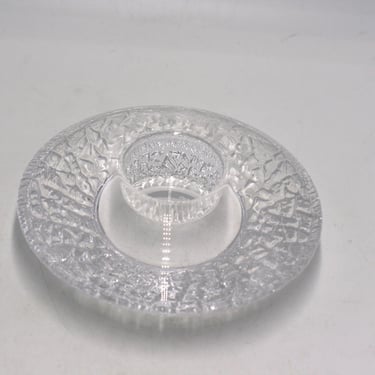 vintage Orrefors Crystal Candle Holder 