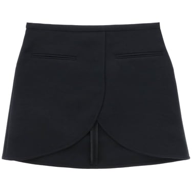 Courreges Ellipse Twill Mini Skirt In Women