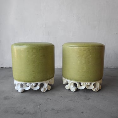 Pair of Vuitton Ottomans by Christopher Guy 