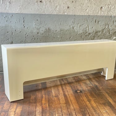 Post Modern White Lacquer King | Queen Headboard by Lane MCM MID CENTURY VINTAGE