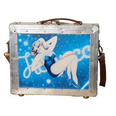 FIORUCCI-1980s Decal Metal Box Purse