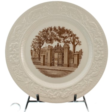Collectible Wedgwood Brown University Plate | Vintage Ivy League | Decorative Porcelain Plate | Wedding Gift or Christmas Gift 
