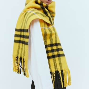 Burberry Women Check Wool Cashmere Scarf