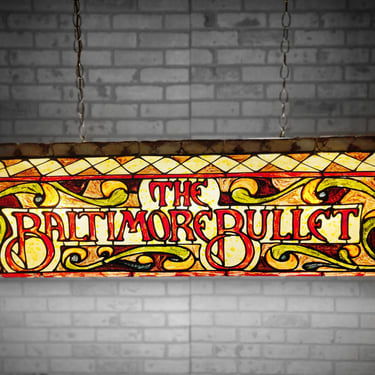Vintage The Baltimore Bullet Billiard Pool Table Ligh 
