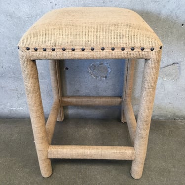 Burlap Counter Stool #3