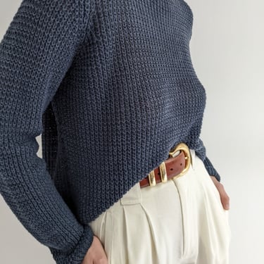 Vintage Smoke Linen Woven Pullover