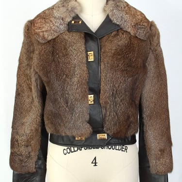 1970s Fur &amp; Leather Bomber