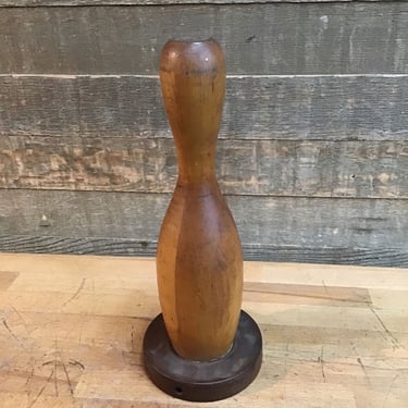 Vintage Wooden Bowling Pin (Tacoma)