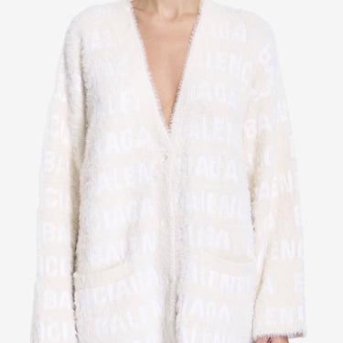 Balenciaga Women Allover Furry Cardigan