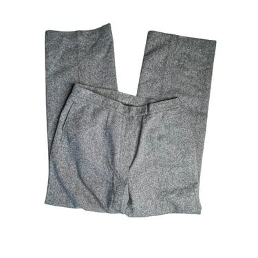 Tahari by ASL Gray Wool Silk Blend Trouser Pants, Size 10 