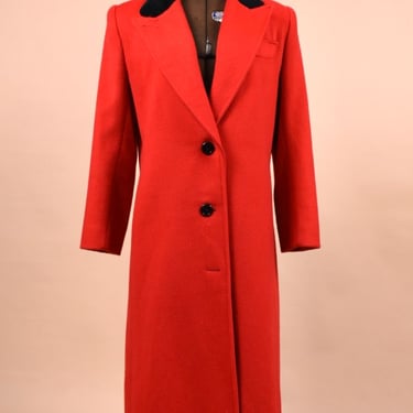 Red 80s/90s Wool Coat By Jonathan Michael, S