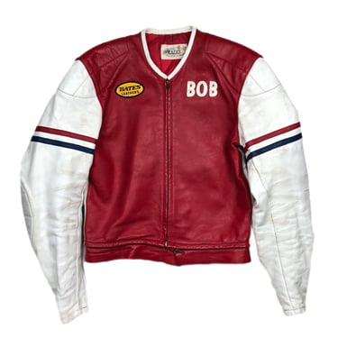 ポ*ポ様 60s BATES twotone leather jacket Vintage 1960's Bates Two-Tone Cafe Racer Leather Motorcycle