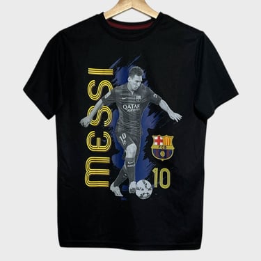Lionel Messi FC Barcelona Soccer Tee Shirt Youth L