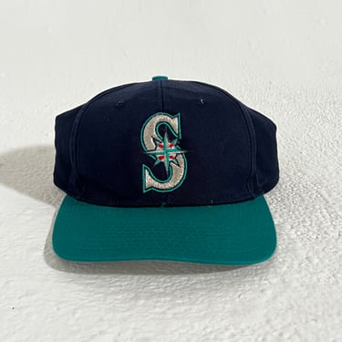 Vintage Seattle Mariners Navy and Teal Snapback